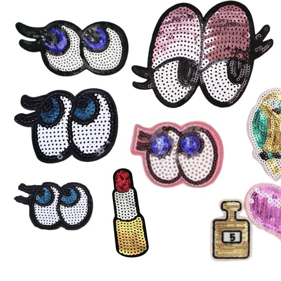 Assorted Sequins Embroidered Patches for Sewing - Picture 7 of 7